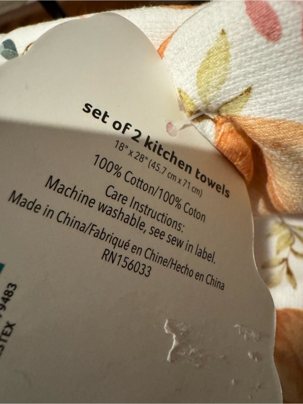 Pumpkin Kitchen Towels Set of 2 - Picture 5 of 5